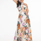 Chiffon Long Dress "Purle Bouquet"