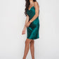 Satin Dress "Emerald"