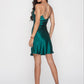 Satin Dress "Emerald"